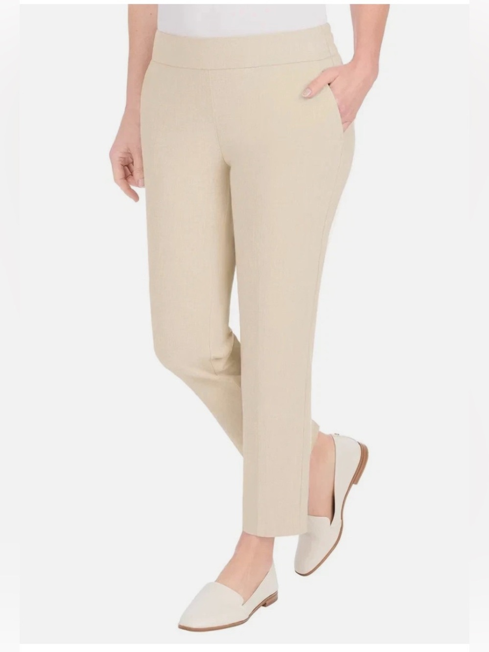 NWOT Hilary Radley Pull-On Mid-Rise Slim Leg Ankle Pants ✨